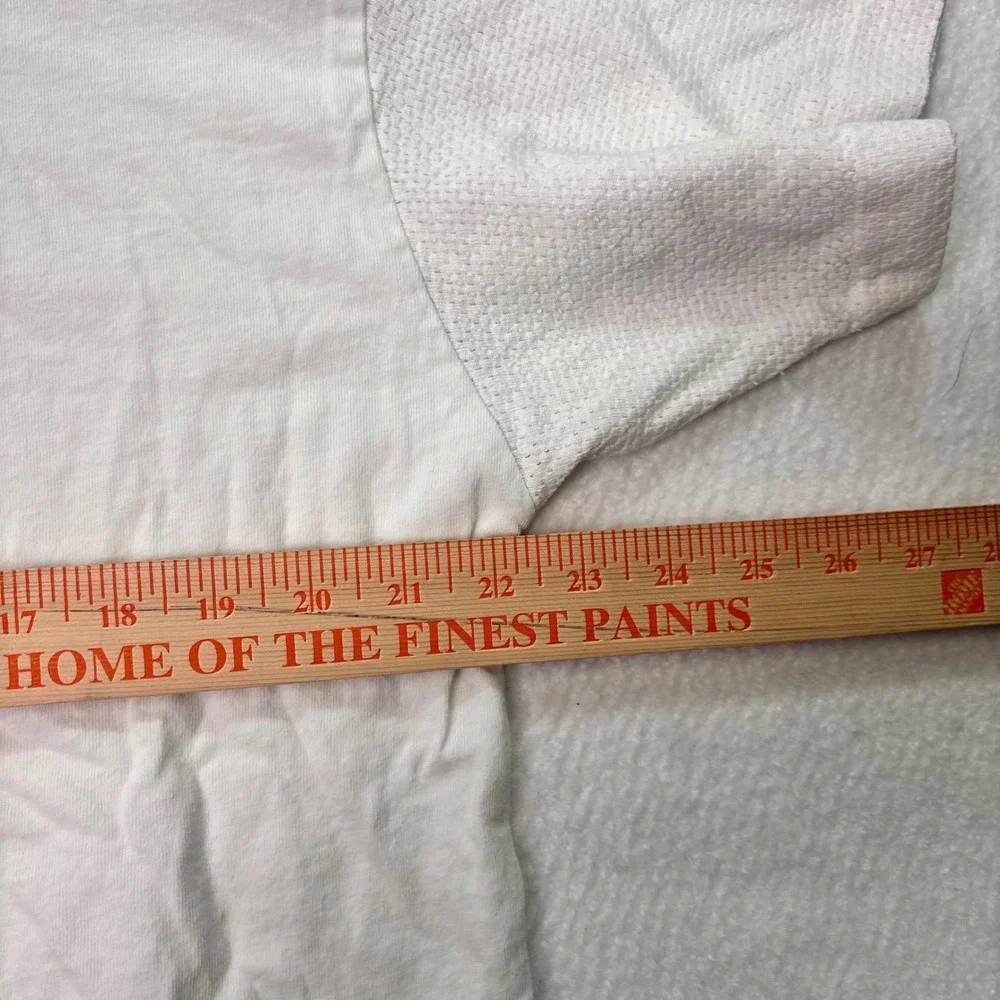 Vintage Fashion Bug USA Athletic Jersey Top Womens 14/16 White V-Neck